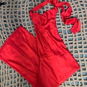 Elegant Red Maxi Dress